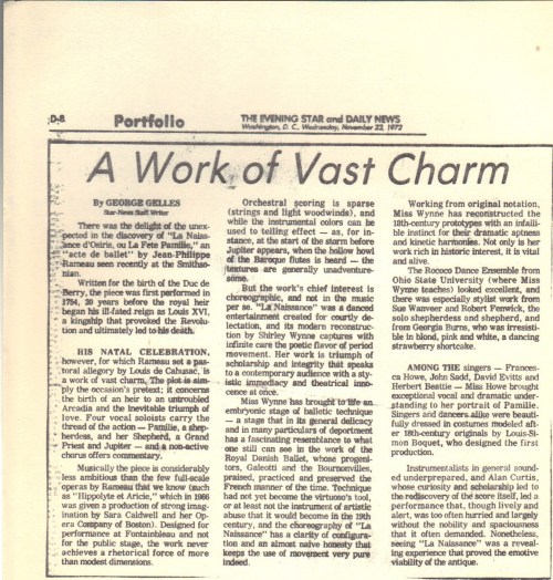 Review, George Gelles 1972